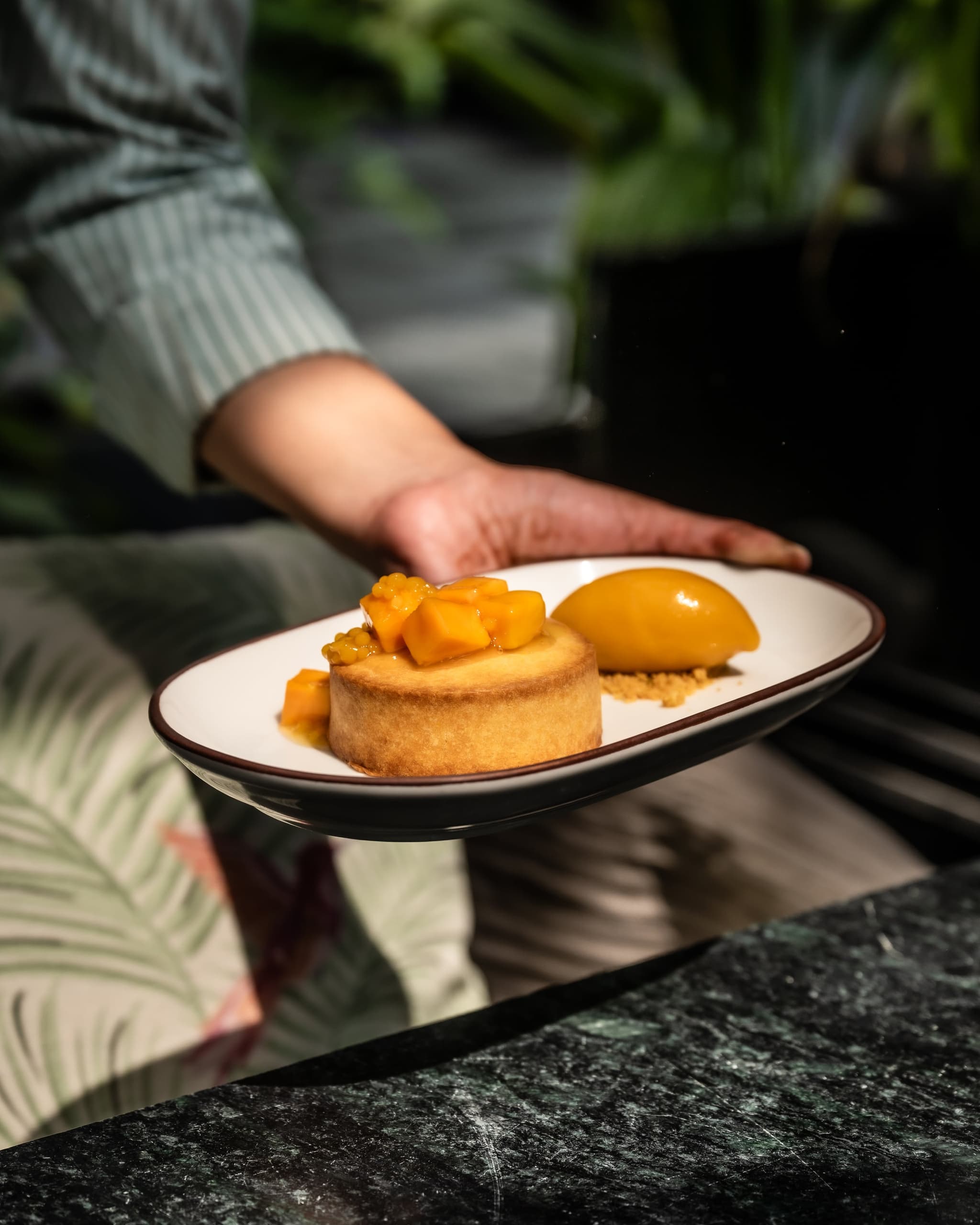 A mango dessert served at MURO